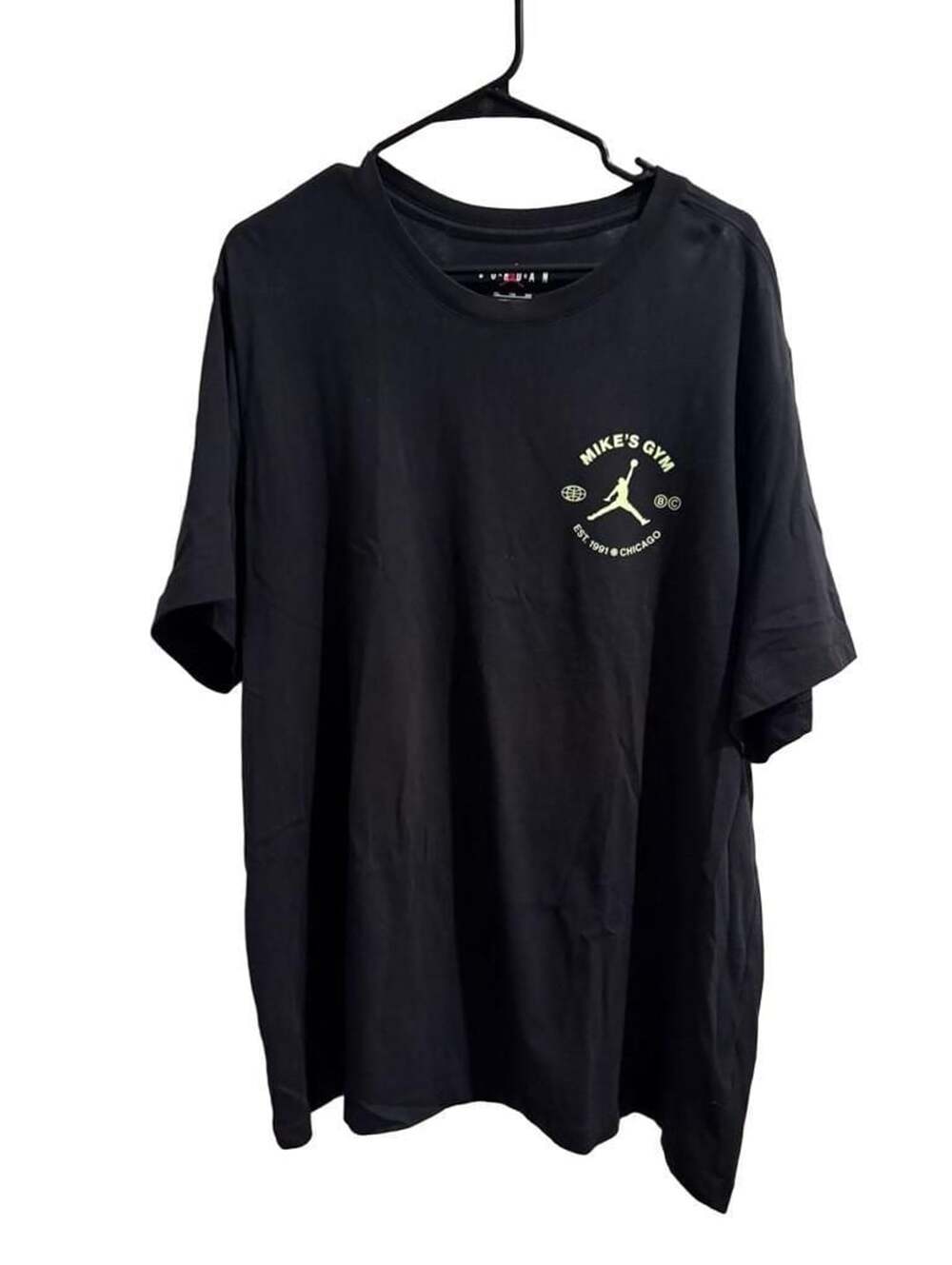 Jordan Breakfast Club T-Shirt Size XXL Black Liquid Lime Mike's Gym